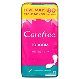 Protetor Diário Todo Dia sem Perfume Carefree 80 Unidades na Amazon