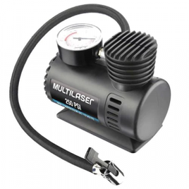 Compressor de Ar Multilaser 12v Vazão 15l Min 250psi 3 Bicos Adaptadores - AU601 na Extra