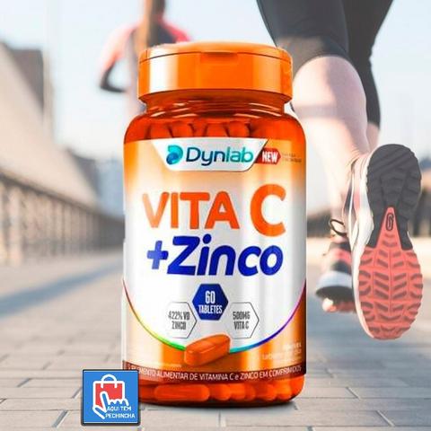 Suplemento Alimentar Vita C 500mg + Zinco com 60 tabletes na Droga Raia