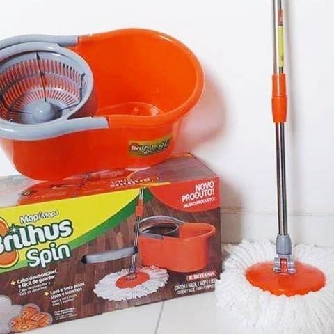 Mop Giratório Bettanin Brilhus BT2074 com Balde – Microfibra na Magazine Luiza