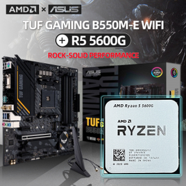 Processador AMD ryzen 5 5600G + Placa-Mãe Asus TUF Gaming B550M-E Wi-Fi Micro-ATX DDR4 na Aliexpress