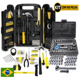 Kit Jogo de Ferramentas Hammer 142 Pecas + Fertak 40 Pecas na Shopee