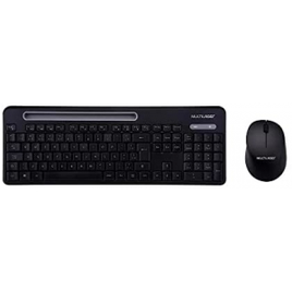 Combo Teclado e Mouse Multimidia sem Fio 2.4Ghz USB com Apoio para Smartphones Multilaser – TC280 na Amazon