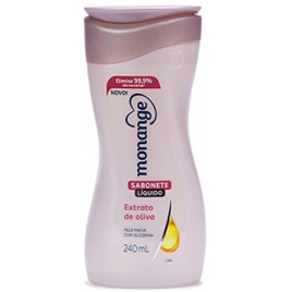 3 Unidades Sabonete Líquido Monange Extrato de Oliva 240ml na Amazon