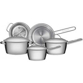 Jogo de Panelas com Fundo Triplo 5 Peças Tramontina Inox na Amazon