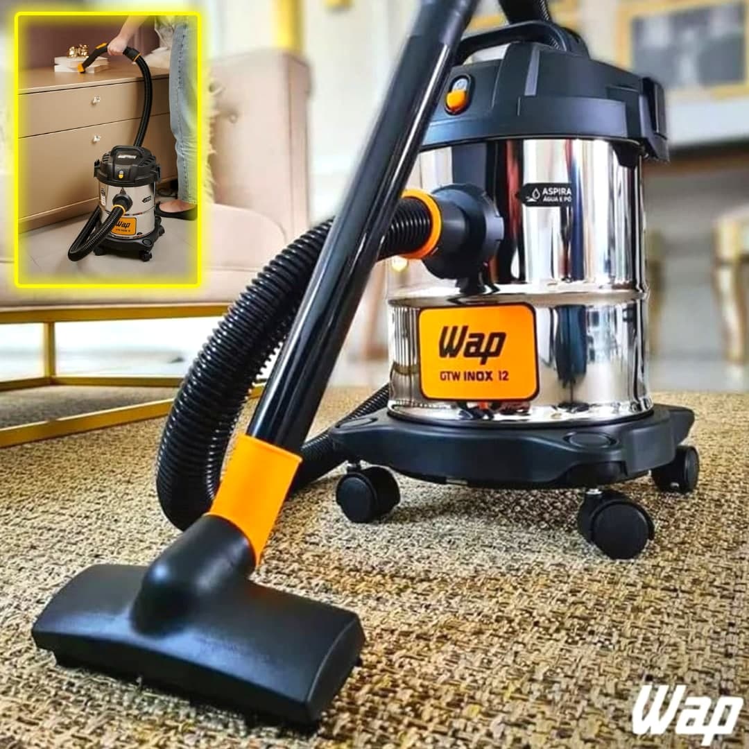 Aspirador de Água e Pó, WAP, GTW Inox 12, Prata/Preto, 110V na Amazon