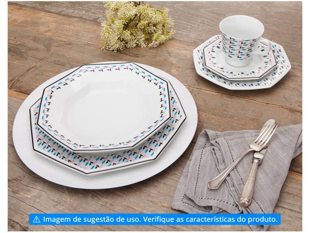 Aparelho de Jantar 20 Peças Porcelana Schmidt – Octogonal Mantiqueira na Magazine Luiza