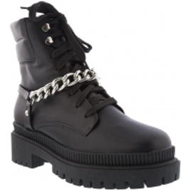 Bota Coturno Gabriela Plataforma Tratorada Corrente Preto na Casas Bahia