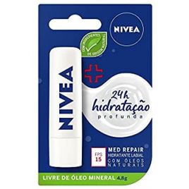 Protetor Labial Nivea Med Repair FPS15 4,8G na Amazon