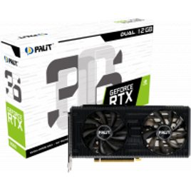 Placa de Vídeo Palit NVIDIA GeForce RTX 3060 Dual LHR 12GB GDDR6 192bit DLSS Ray Tracing NE63060019K9-190AD na Terabyte Shop