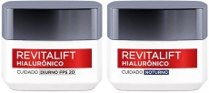 Kit Creme Facial Anti-idade L’Oréal Paris Revitalift Hialurônico Noturno + Diurno FPS 20, 49g na Amazon