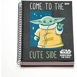 Kit 2 Cadernos Star Wars Baby Yoda Cute E 50years 10 Matérias 160 Folhas Jandaia na Amazon