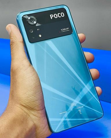 Smartphone Xiaomi POCO X4 Pro 5G + Fones de ouvido, Telefone Celular de 8 + 256 GB Sem Contrato, Tela de Pontos AMOLED de 6,67 Polegadas e 120 Hz, Viva-voz Alexa, Câmera tripla de 108 MP, 5000 mAh (8GB+256GB) na Amazon