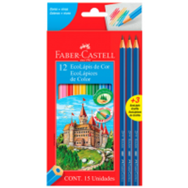 Lápis de Cor Faber Castell 12 Peças na Shopee