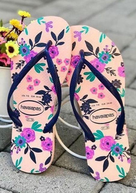 Chinelo Havaianas Slim Romance feminino na Amazon