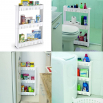 Prateleira Multiuso com Rodizio Branca Arthi Branco, 54.5 x 12.5 x 77.5 cm na Amazon