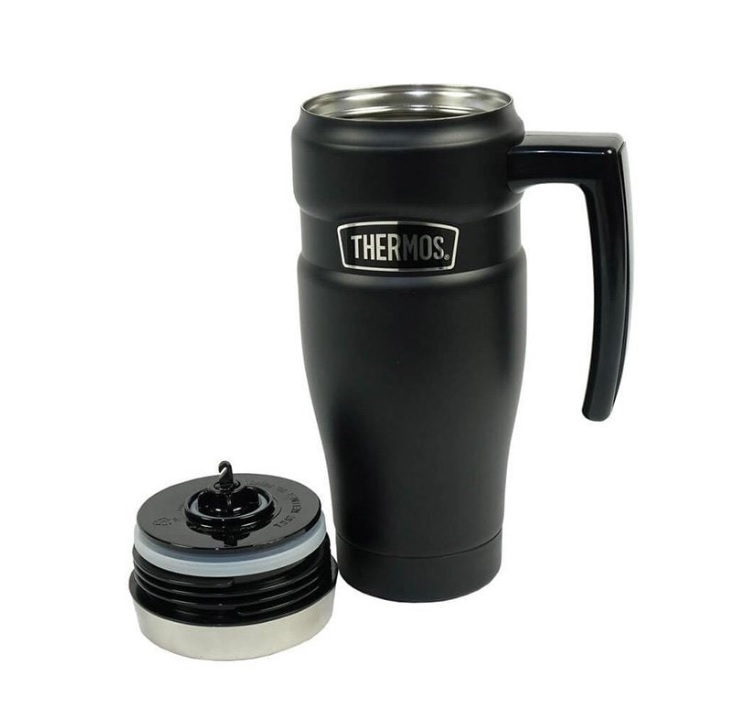 Caneca THERMOS Stainless King, 473 ml, azul fosco na Amazon