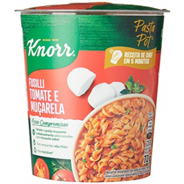 10 Unidades Macarrão Instantâneo Fusilli Tomate e Mussarela Knorr Pasta Pot Copo 72g na Amazon