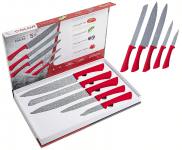 Conjunto de Facas 5 Peças, Colorstone Volcano, vermelha, FAC5487, Euro Home na Amazon