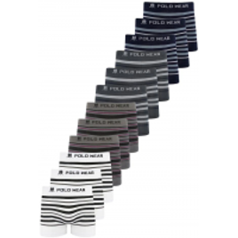 Kit 12 Cuecas Sem Costura Listrada Polo Wear Sortido na Casas Bahia