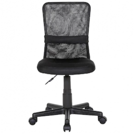 Cadeira de Escritório Giratória Multilaser Wave com Regulagem de Altura e Rodízios - Preto na Extra