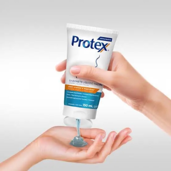Sabonete Líquido Facial Protex Anti Cravos E Espinhas 150Ml na Amazon