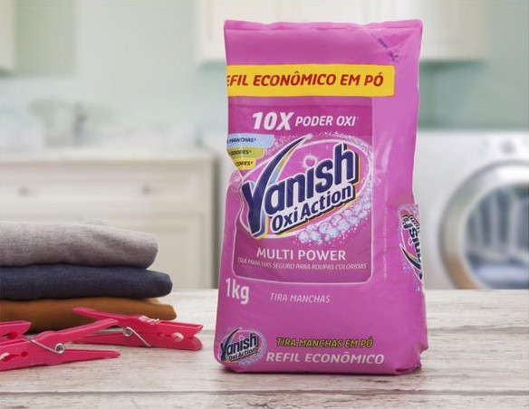 Tira Manchas Vanish Oxi Action Multi Power em Pó – Refil 1Kg na Amazon