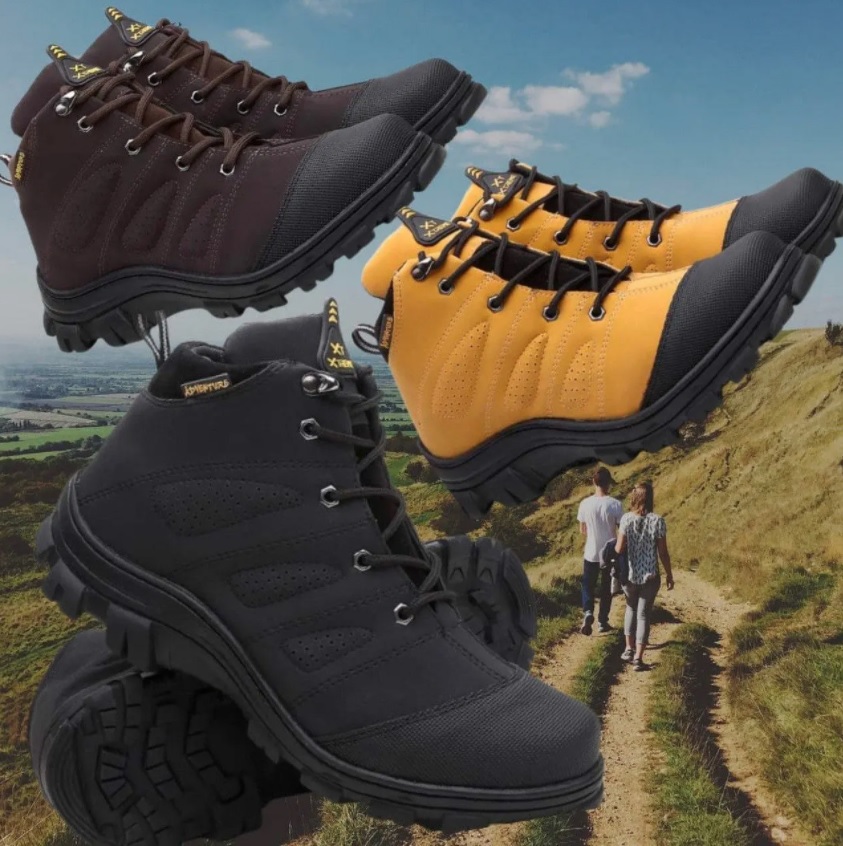 Coturno Masculino Adventure Tênis De Trilha Costurado na Amazon