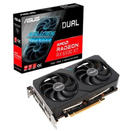 Placa de Vídeo Asus AMD Radeon RX 6500 XT OC 4GB GDDR6 OpenGL Dual Fan - 90YV0HA1-M0NA00 na KaBuM!