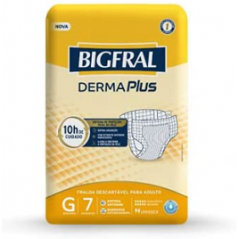 10 Pacotes Fralda Bigfral Derma Plus Grande - 70 Unidades na Amazon