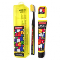 Kit Viagem DentalClean Adulto Britto 1 Escova Dental + 1 Fio Dental + 1 Gel Dental na Drogaria Araujo