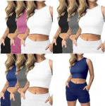 Kit 3 Conjuntos Regata Feminina + Short Feminino Fresquinho Verão na Amazon