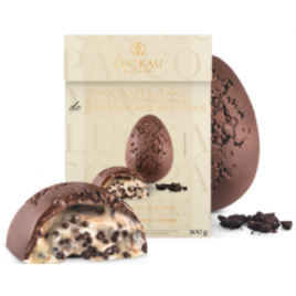 Ovo de Páscoa de Chocolate Ao Leite com recheio de Super Cream com Cookie - 300g na Shopee