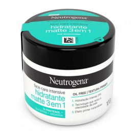 Creme Facial Neutrogena Face Care Intensive Hidratante Matte 3 em 1 com 100g na Droga Raia