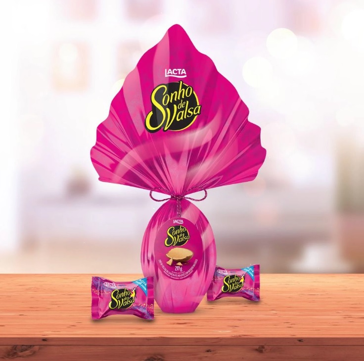 Ovo de Páscoa Sonho de Valsa ao Leite com Recheio na Casca 277g – Lacta na Americanas
