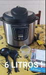 Panela Elétrica de Pressão Midea 6L Digital, Inox/Preto, 110v na Amazon