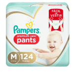 Fralda Pampers Pants Premium Care M – 124 fraldas na Amazon