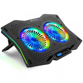Base para Notebook C3Tech Gamer até 17,3" - NBC-400BK na Casas Bahia