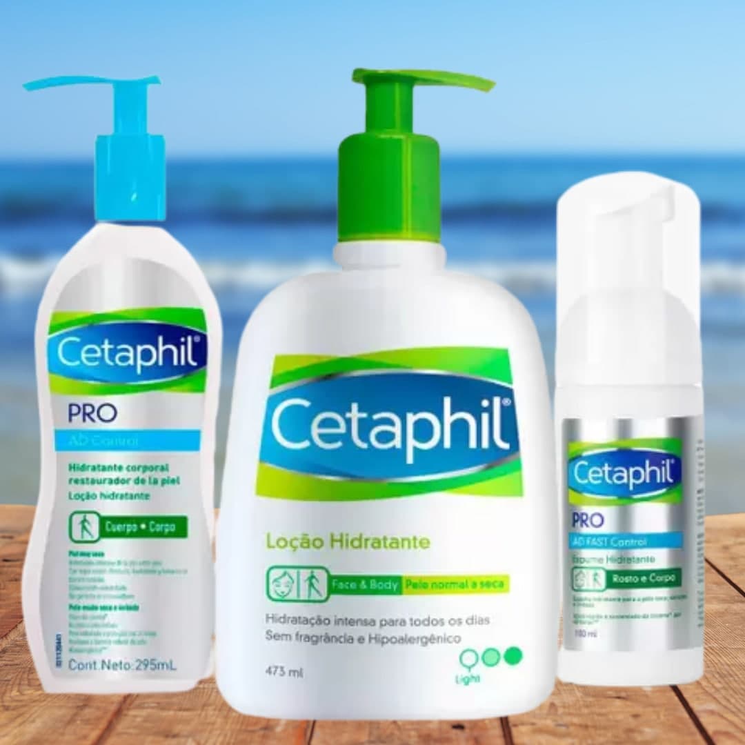 Cetaphil Kit Hidratante Facial + Espuma de Limpeza + Loção Hidratante na Magazine Luiza