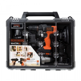 Jogo de Ferramentas Black & Decker Matrix 20V com 6 Cabeçotes Combinados Bivolt MTX20K6A-BR na Americanas
