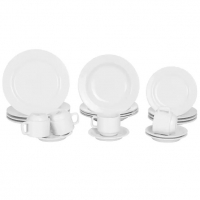 Aparelho De Jantar 20 Peças Schmidt Redondo - Branco Porcelana Cilíndrico na Magazine Luiza