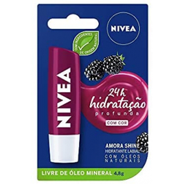 Protetor Labial Nivea Amora Shine 4,8G na Amazon