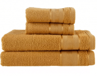 Jogo de Toalhas Santista 100% Algodão – Royal Knut Mostarda – 4 Peças na Magazine Luiza