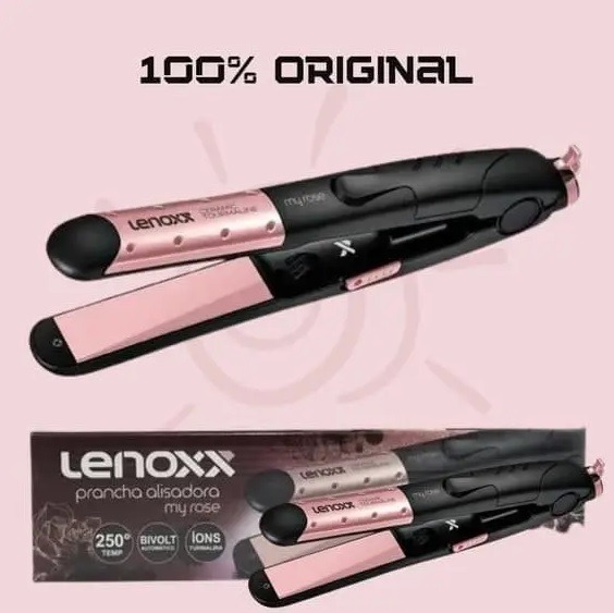 Chapinha/Prancha de Cabelo Lenoxx My Rose – Ceramic Tourmaline com Íons 250ºC na Magazine Luiza