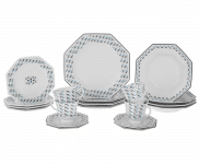 Aparelho de Jantar 20 Peças Porcelana Schmidt – Octogonal Mantiqueira na Magazine Luiza