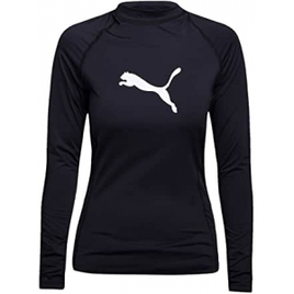 Camiseta Manga Longa UV50 Puma Feminino Preto na Amazon