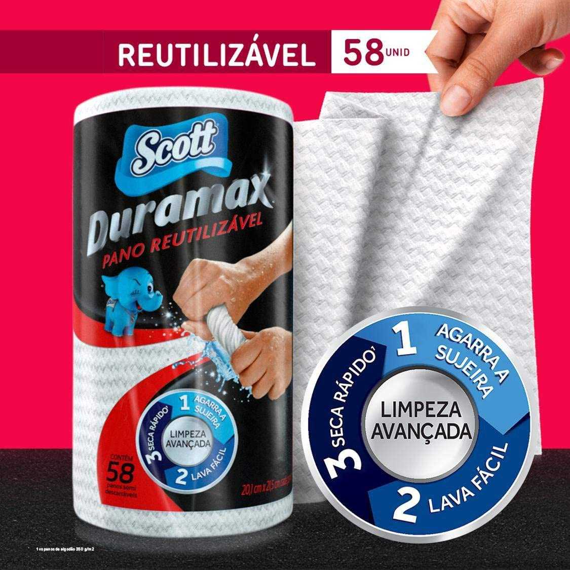 Scott Pano Duramax, Rolo Multiuso, 58 unidades na Amazon