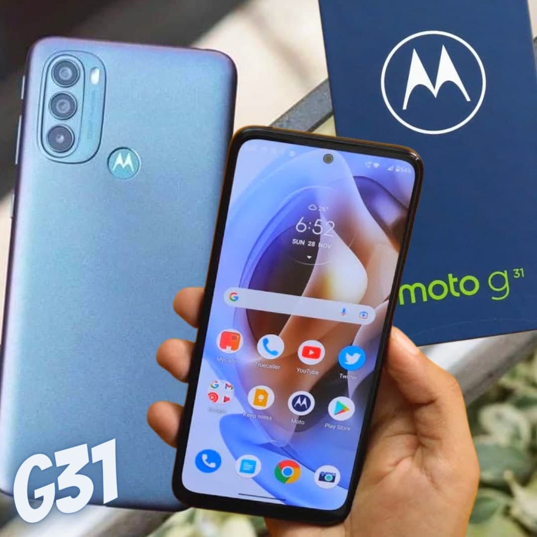 Smartphone Motorola Moto G31, 128GB, 4G, Tela 6,4", Câmera Tripla 50MP, Selfie 13MP, Android 11 na Webfones