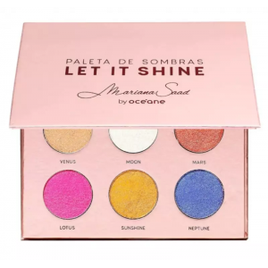 Paleta de Sombras Let it Shine 6 Shades Mariana Saad by Océane 6g na Riachuelo