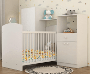 Quarto de Bebê Completo com Berço Guarda-roupa e Cômoda Multimóveis na Amazon